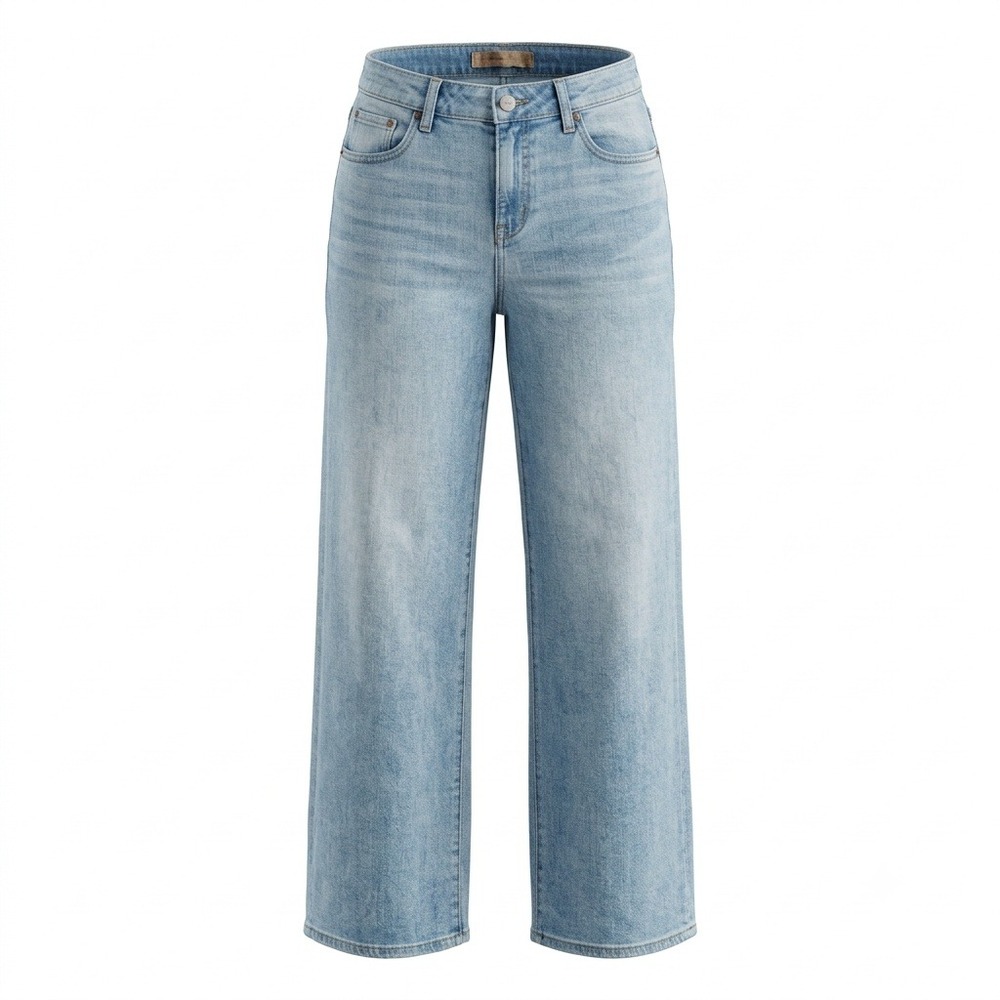Joe's Jeans The Lou Lou Tag 28 Fits 30 Light Wash Low Rise Wide Leg Denim Jeans